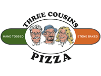Three Cousins Pizza Logo